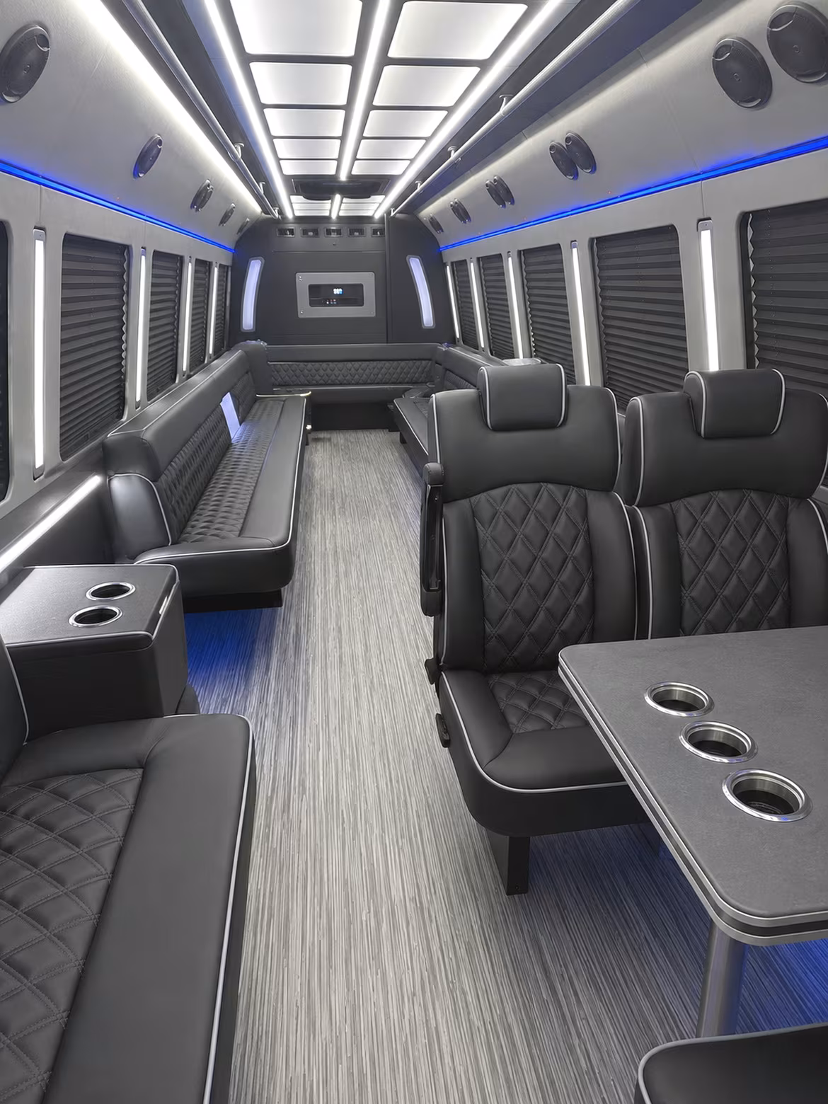 bonita springs 25 passenger party bus inside