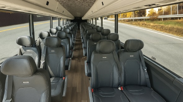 Interior of Charter Bus Company Bonita Springs's 20 Passenger Mini bus in Bonita Springs