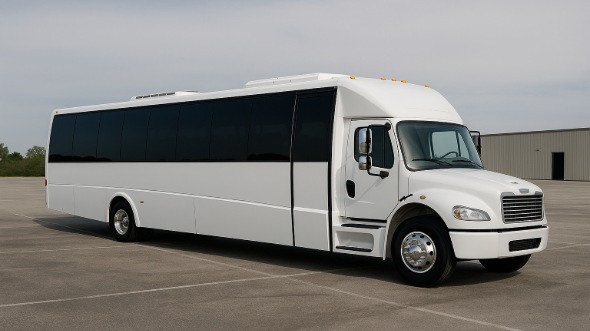 Exterior of Charter Bus Company Bonita Springs's 25 Passenger Mini bus in Bonita Springs