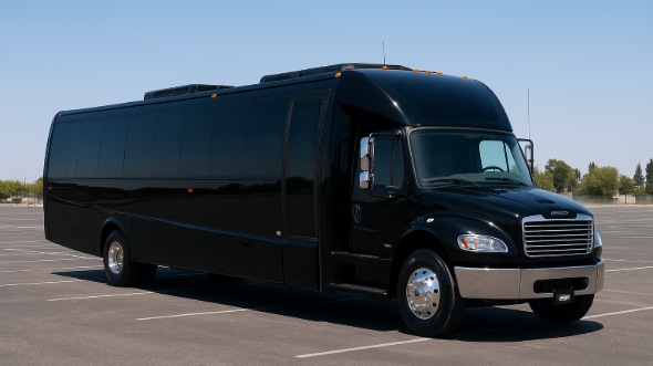 Exterior of Charter Bus Company Bonita Springs's 28 Passenger Mini bus in Bonita Springs