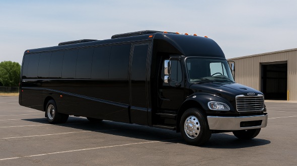 Exterior of Charter Bus Company Bonita Springs's Party Bus in Bonita Springs