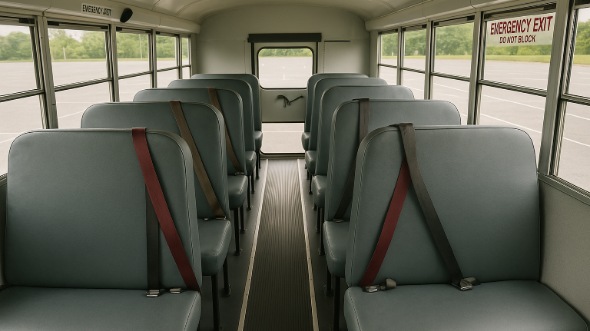 Interior of Charter Bus Company Bonita Springs's School Bus in Bonita Springs