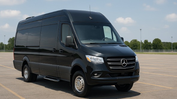 Exterior of Charter Bus Company Bonita Springs's Sprinter Van Rental With Driver in Bonita Springs
